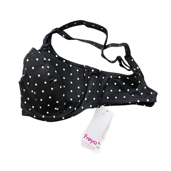 Freya Black and White Polka Dot Bikini Top - Picture 6 of 6